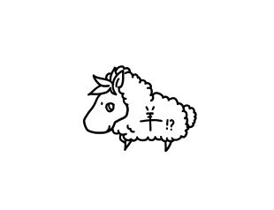 年賀状　イラスト　羊　馬